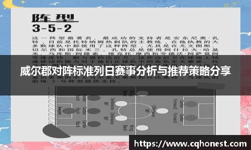 威尔郡对阵标准列日赛事分析与推荐策略分享